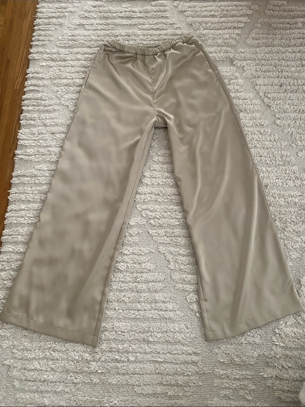 Uniqlo Satin-Effect Wide Leg Pants Sz S